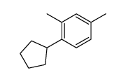 1-cyclopentyl-2,4-dimethylbenzene结构式