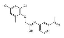 N-(3-acetylphenyl)-2-(2,4-dichloro-6-methylphenoxy)acetamide Structure