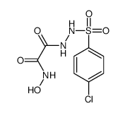 2-[2-(4-chlorophenyl)sulfonylhydrazinyl]-N-hydroxy-2-oxoacetamide Structure