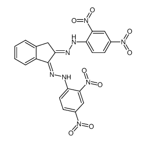 indan-1,2-dione-bis-(2,4-dinitro-phenylhydrazone) Structure