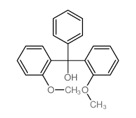 bis(2-methoxyphenyl)-phenyl-methanol结构式