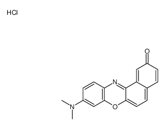 9-(Dimethylamino)-2-hydroxybenzo(A)phenazoxonium chloride结构式