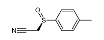 (+)-(R)-cyanomethyl p-tolyl sulfoxide结构式