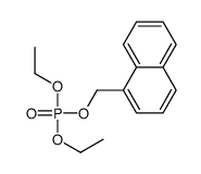 Phosphoric acid diethyl(1-naphtylmethyl) ester Structure