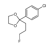 2-(4-chlorophenyl)-2-(3-fluoropropyl)-1,3-dioxolane结构式