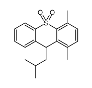 1,4-dimethyl-9-(2-methylpropyl)-9H-thioxanthene 10,10-dioxide结构式