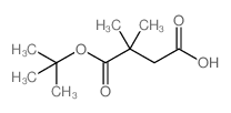 4-(叔丁氧基)-3,3-二甲基-4-氧代丁酸结构式