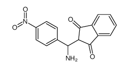 2-[amino-(4-nitrophenyl)methyl]indene-1,3-dione Structure