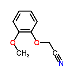 (2-Methoxyphenoxy)acetonitrile structure