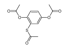 1,4-diacetoxy-2-acetylsulfanyl-benzene Structure