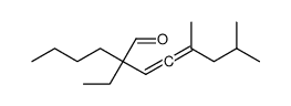 2-丁基-2-乙基-5,7-二甲基-3,4-辛二烯醛结构式