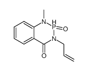 3-allyl-1-methyl-2-oxo-2,3-dihydro-1H-2λ5-benzo[1,3,2]diazaphosphinin-4-one结构式
