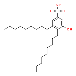 hydroxydinonylbenzenesulphonic acid结构式