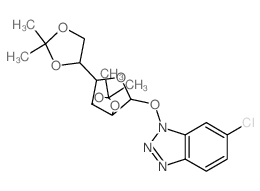 6-chloro-1-[[4-(2,2-dimethyl-1,3-dioxolan-4-yl)-7,7-dimethyl-3,6,8-trioxabicyclo[3.3.0]oct-2-yl]oxy]benzotriazole Structure