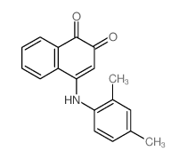 4-[(2,4-dimethylphenyl)amino]naphthalene-1,2-dione Structure