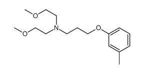 N,N-bis(2-methoxyethyl)-3-(3-methylphenoxy)propan-1-amine结构式