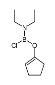 1-cyclopentenyloxy-diethylaminochloroborane结构式