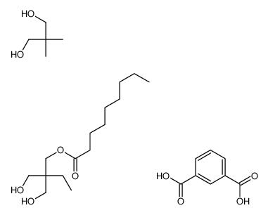 benzene-1,3-dicarboxylic acid,2,2-bis(hydroxymethyl)butyl nonanoate,2,2-dimethylpropane-1,3-diol Structure