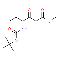 ETHYL 4-(TERT-BUTOXYCARBONYLAMINO)-5-METHYL-3-OXOHEXANOATE Structure