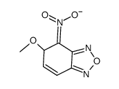 5-methoxy-4-aci-nitro-4,5-dihydro-benzo[1,2,5]oxadiazole, deprotonated form结构式