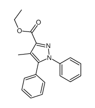 ethyl 4-methyl-1,5-diphenylpyrazole-3-carboxylate Structure