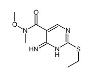4-氨基-2-(乙基硫代)-N-甲氧基-N-甲基-5-嘧啶羧酰胺结构式