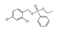 Phenyl-phosphonothioic acid S-(2,4-dichloro-benzyl) ester O-ethyl ester Structure