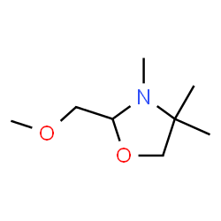 Oxazolidine, 2-(methoxymethyl)-3,4,4-trimethyl- (9CI) Structure