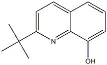 2-叔丁基-8-喹啉醇结构式