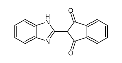 2-(1H-benzimidazol-2-yl)indene-1,3-dione结构式