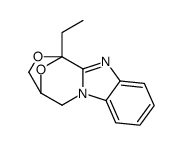 1,4-Epoxy-1H,3H-(1,4)oxazepino(4,3-a)benzimidazole, 4,5-dihydro-1-ethy l-结构式