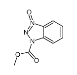 1H-苯并三唑-1-羧酸甲酯,3氧化物结构式