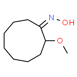 Cyclononanone, 2-methoxy-, oxime (9CI)结构式