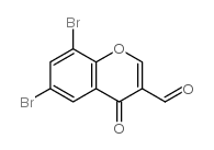 6,8-二溴-4-氧代-4H-1-苯并吡喃-3-甲醛结构式