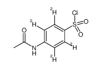 4-Acetamidobenzene-1-sulfonyl chloride D4 Structure