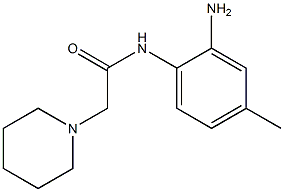 N-(2-amino-4-methylphenyl)-1-Piperidineacetamide Structure