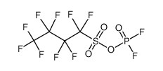nonafluorobutanesulfonic phosphorodifluoridic anhydride Structure