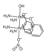 [(H2O)Pt(NH3)2(μ-α-pyridonato)2-Pt(NH3)2(NO3)] Structure