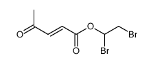 α,β-dibromoethyl ester of β-acetylacrylic acid Structure
