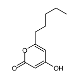 4-hydroxy-6-pentylpyran-2-one Structure