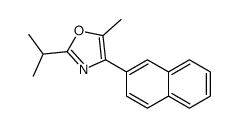 5-methyl-4-naphthalen-2-yl-2-propan-2-yl-1,3-oxazole结构式