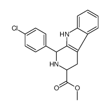 Methyl 1-(4-chlorophenyl)-2,3,4,9-tetrahydro-1H-β-carboline-3-car boxylate Structure