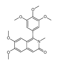 6,7-dimethoxy-2-methyl-1-(3,4,5-trimethoxyphenyl)isoquinolin-3(2H)-one Structure