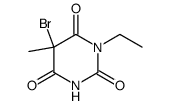 5-bromo-1-ethyl-5-methylbarbituric acid Structure