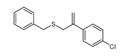 benzyl(2-(4-chlorophenyl)allyl)sulfane结构式