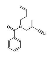 N-but-3-enyl-N-(2-cyanoprop-2-enyl)benzamide结构式