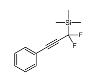 (1,1-difluoro-3-phenylprop-2-ynyl)-trimethylsilane结构式