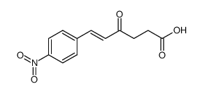 6-(4-nitro-phenyl)-4-oxo-hex-5-enoic acid结构式