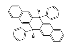6,13-dibromo-6,13-diphenyl-6,13-dihydro-pentacene结构式