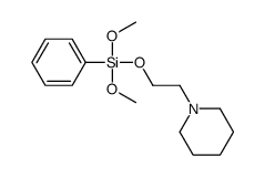 dimethoxy-phenyl-(2-piperidin-1-ylethoxy)silane Structure